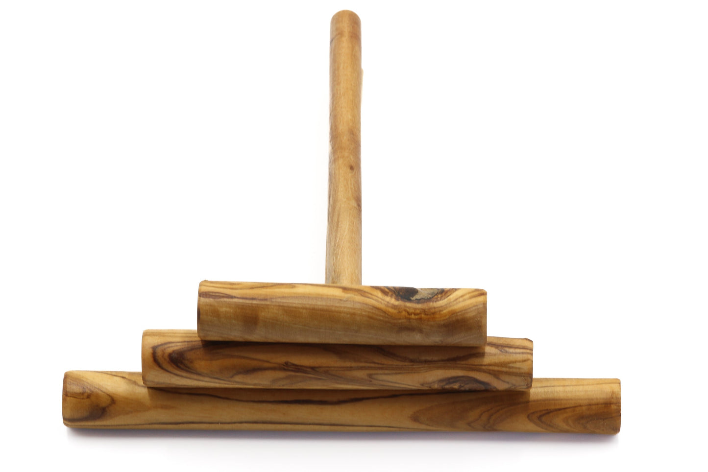Olive wood t-shaped rounded crêpe/pancake spreader, batter spreader