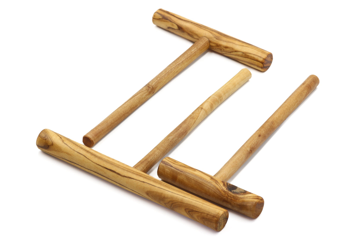 Olive wood t-shaped rounded crêpe/pancake spreader, batter spreader
