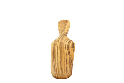 Long curved olive wood spatula, pan flipper