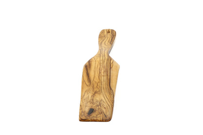 Long curved olive wood spatula, pan flipper
