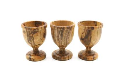 Olive wood egg cup