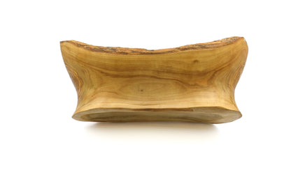 Olive wood fruit basket without handle