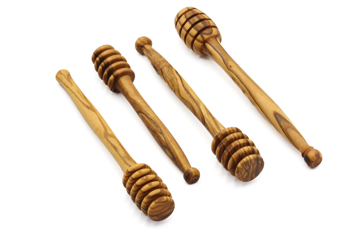 Olive wood honey dippers, honey wand, wooden stick for honey