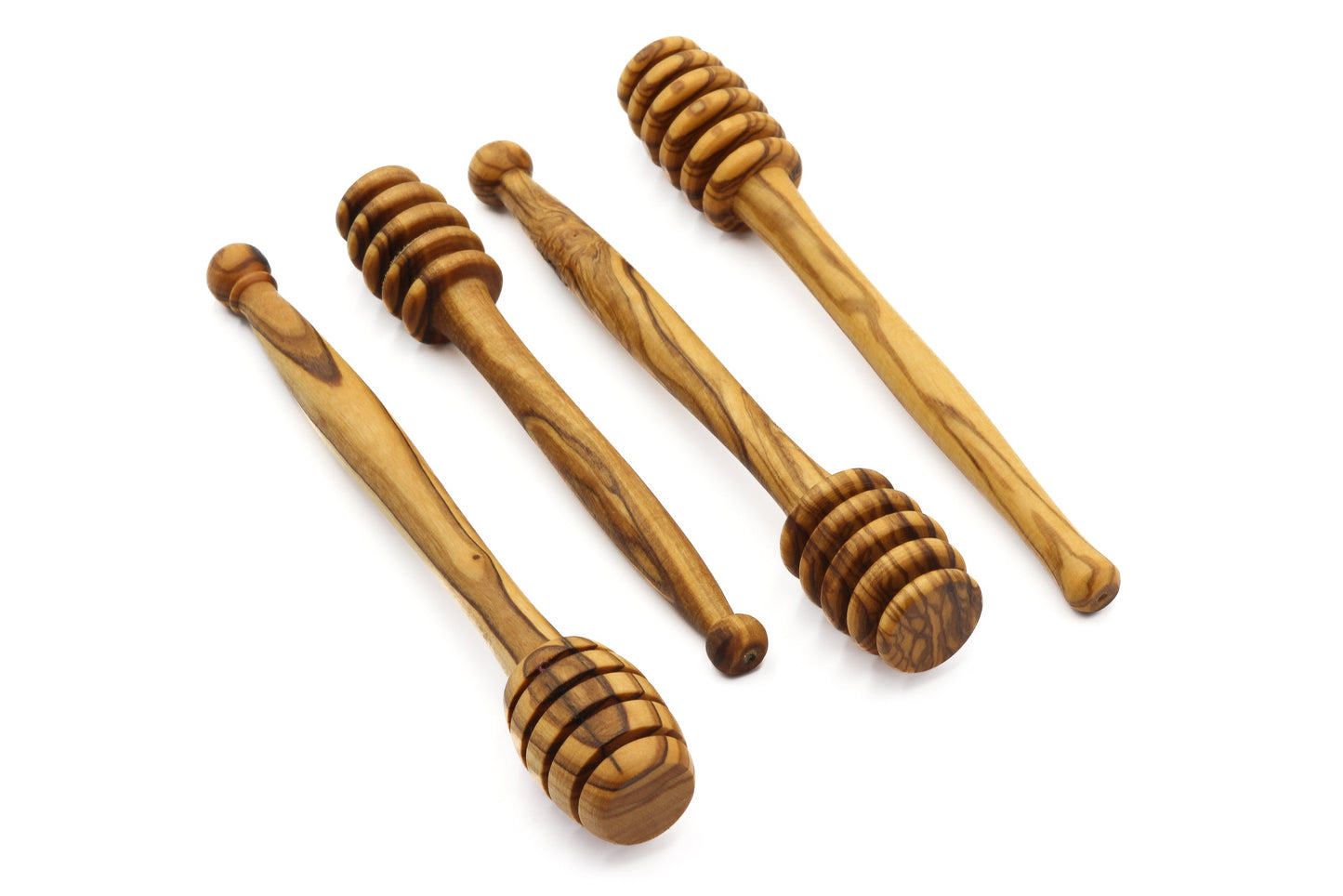 Olive wood honey dippers, honey wand, wooden stick for honey