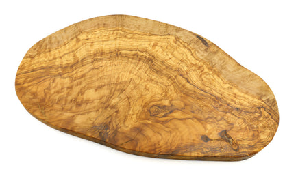 Irregular olive wood cutting board, organic and rustic shape