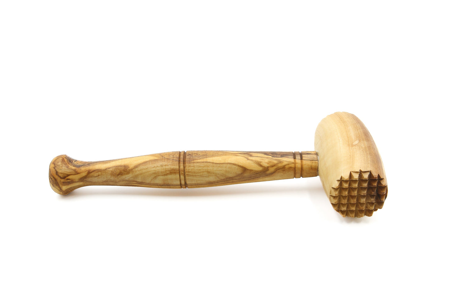 Olive wood meat tenderizer, steak hammer