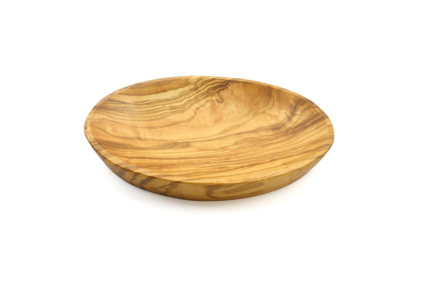 Oval bowl with olive picker set handmade of olive wood