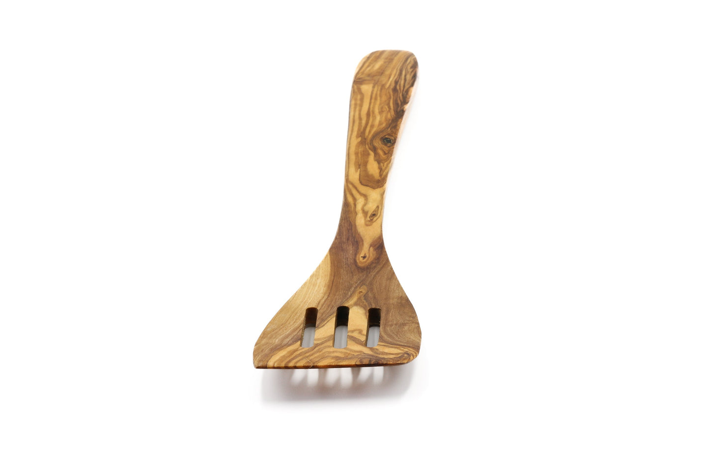 Olive wood perforated spatula