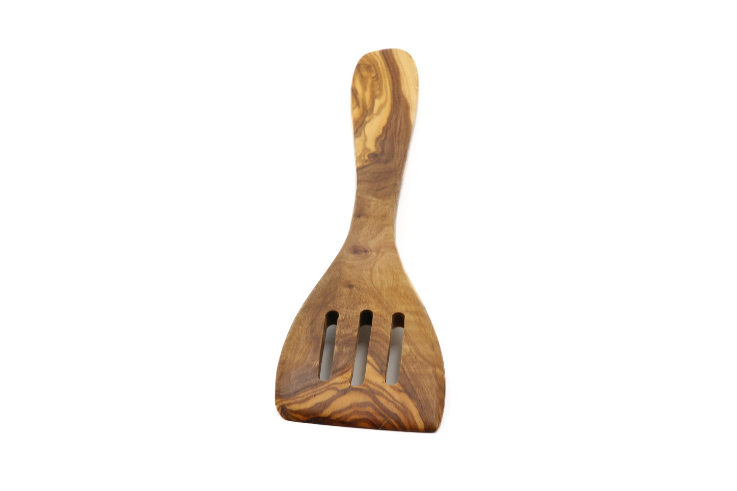 Olive wood perforated spatula