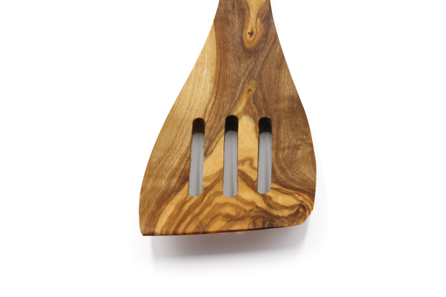 Olive wood perforated spatula