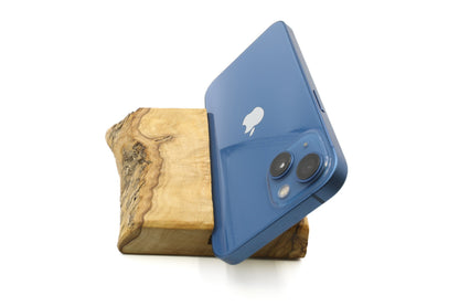 Olive wood mobile phone holder