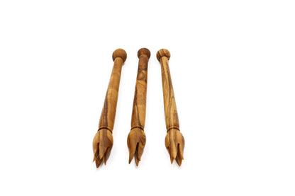 Olive wood pick olive, cocktail fork, pickle fork