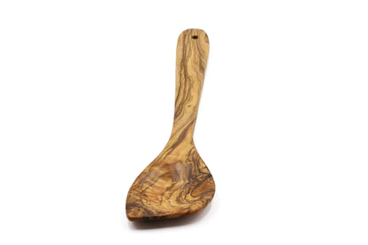 Olive wood pointed stirring, cooking, and baking spoon