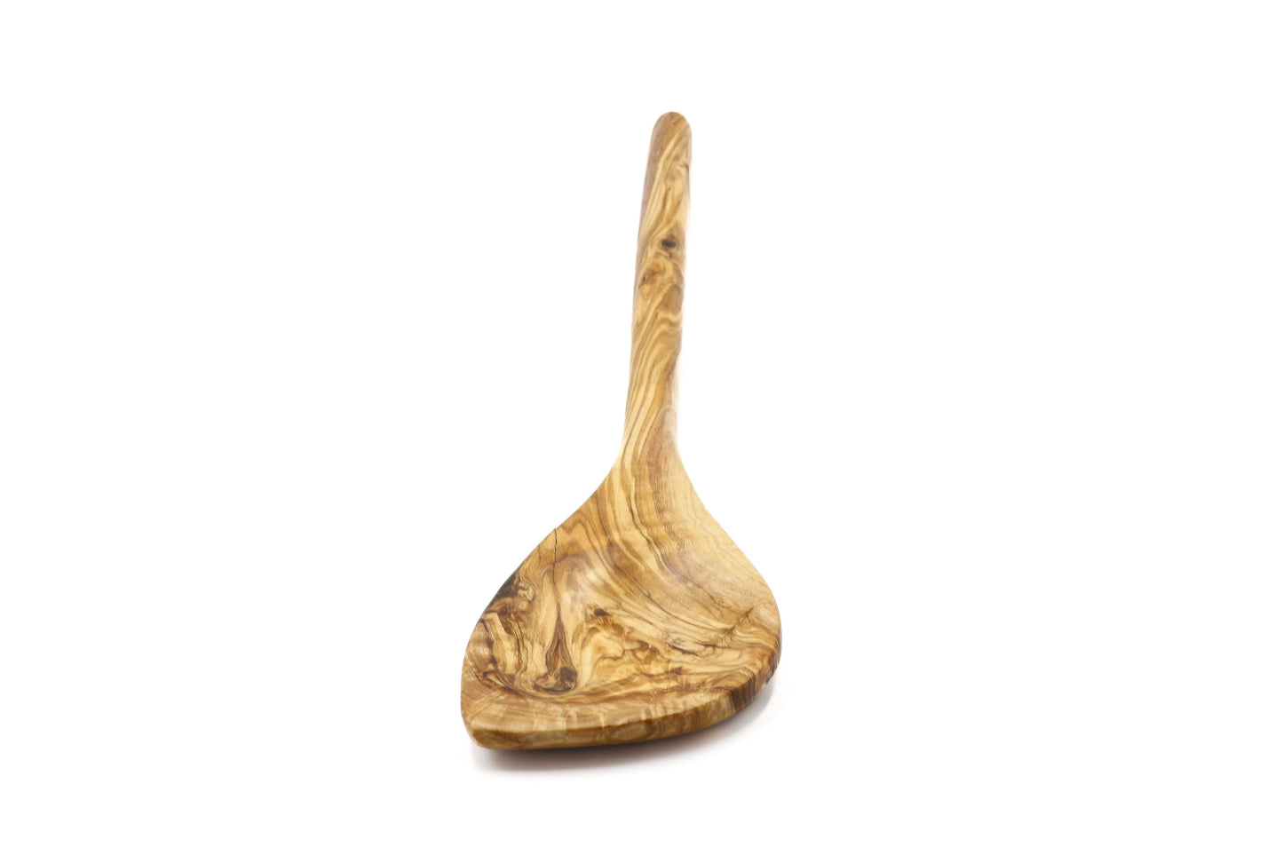 Olive wood pointed stirring, cooking, and baking spoon