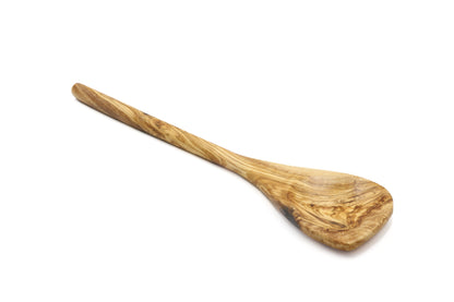 Olive wood pointed stirring, cooking, and baking spoon