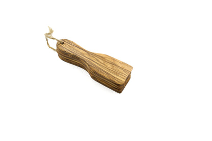 Olive wood spatulas for raclette, set of 6