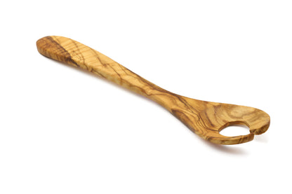 Olive wood scandia style salad serving fork