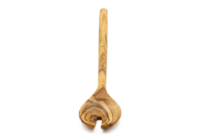Olive wood scandia style salad serving fork