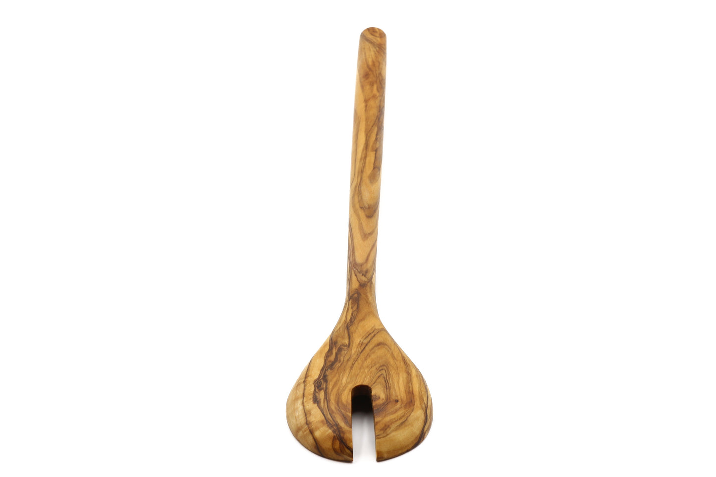 Olive wood scandia style salad serving fork