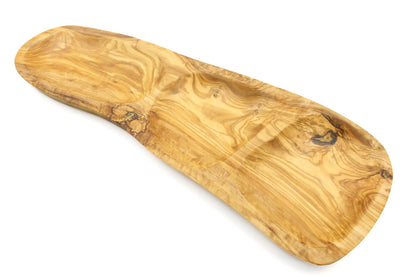 Irregular shape olive wood appetizer tray, sectional tray