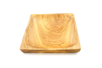 Olive wood square plates, rectangular dishes