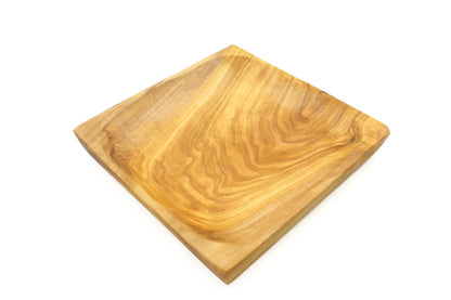 Olive wood square plates, rectangular dishes