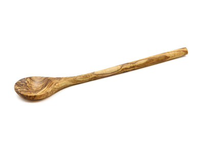 Olive wood stirring, mixing, and cooking spoon