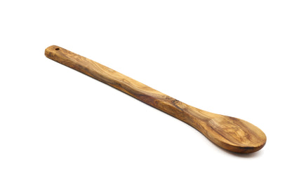 Olive wood stirring, mixing, and cooking spoon