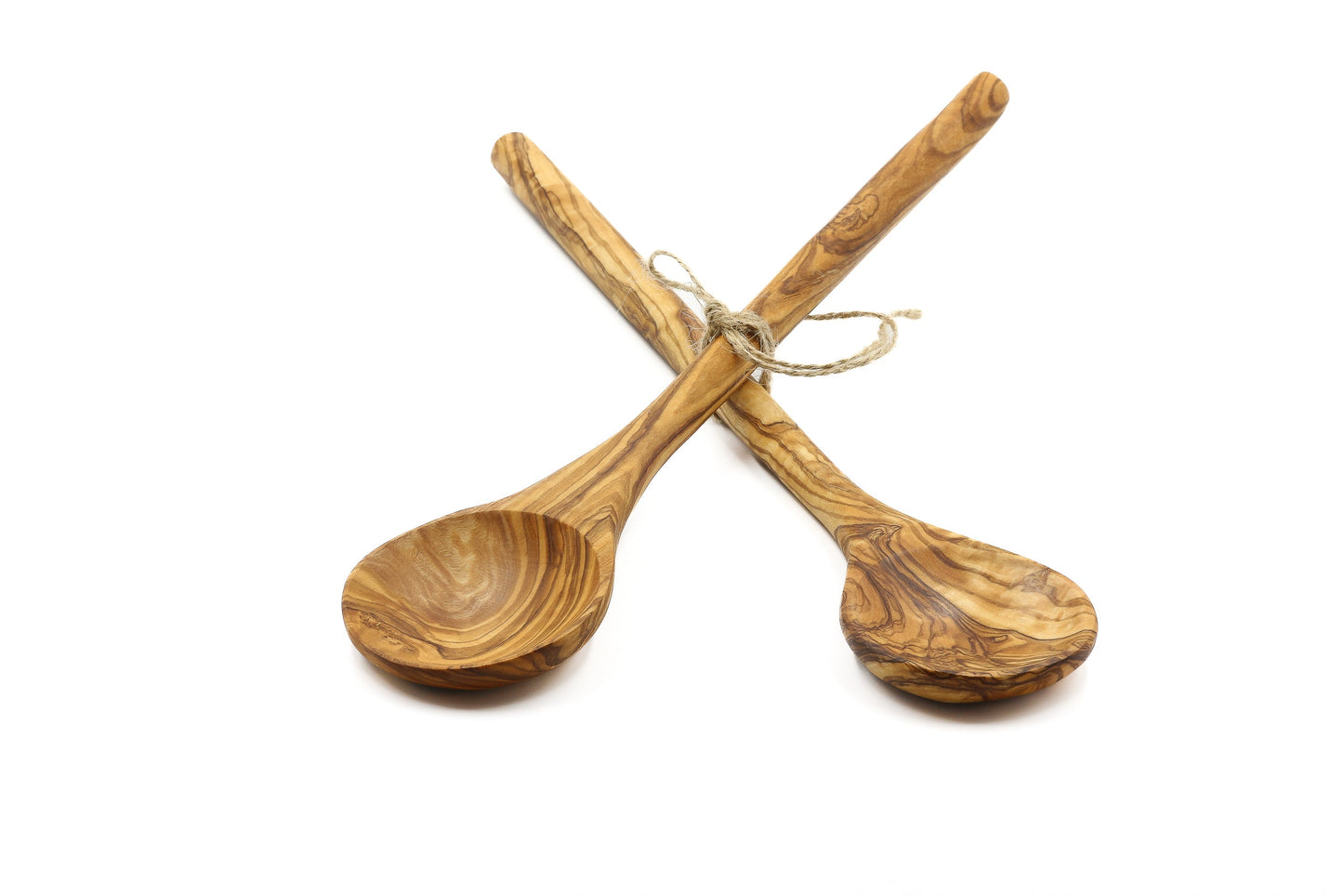 Olive wood stirring, mixing, and cooking spoon