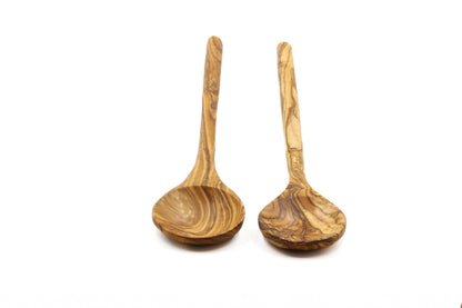 Olive wood stirring, mixing, and cooking spoon