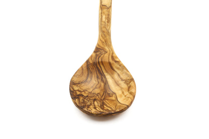 Olive wood stirring, mixing, and cooking spoon