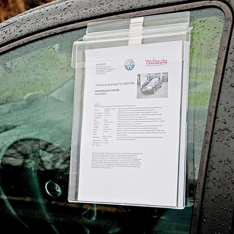 Acryl Prospektbox für Kundenstopper, Wandprospektbox