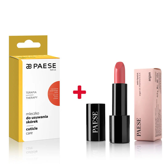 KIT PAESE Cuticle Care + Lippenstift mit Arganöl