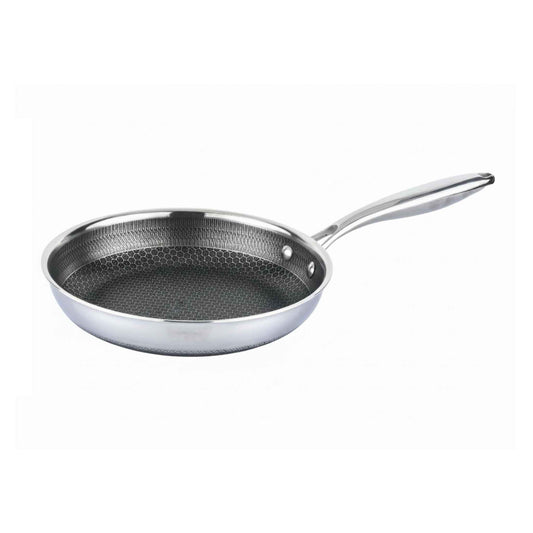 PFP24-Bratpfanne Ø24 cm – Edelstahl 18/10 mit Wabenstruktur, Induktion geeignet