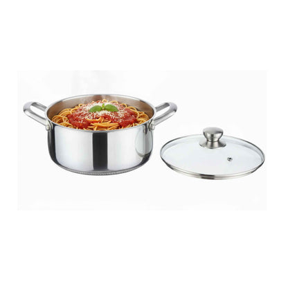 pnc24-Massiv Edelstahl Wabenstruktur Kochtopf Induktion Ø24cm Topf Rostfrei Kratzfest