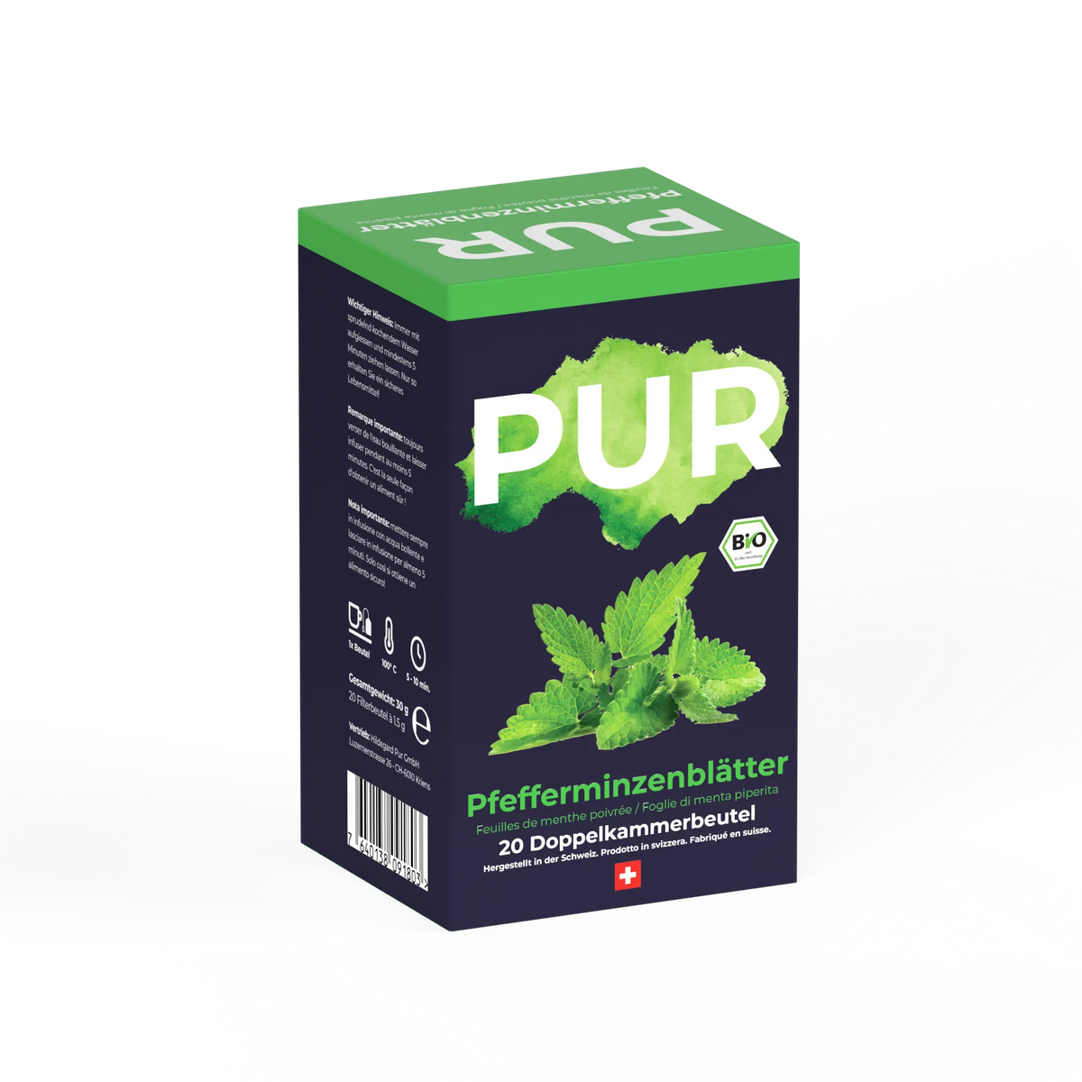 PUR Pfefferminzblätter Tee BIO 20 Btl