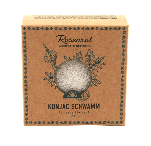 Rosenrot - Konjac Sponge - Pure Skin Care 🌿✨