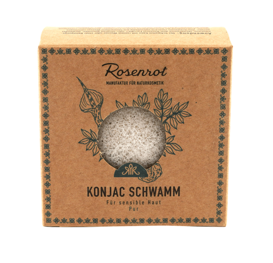 Rosenrot - Konjac Sponge - Pure Skin Care 🌿✨