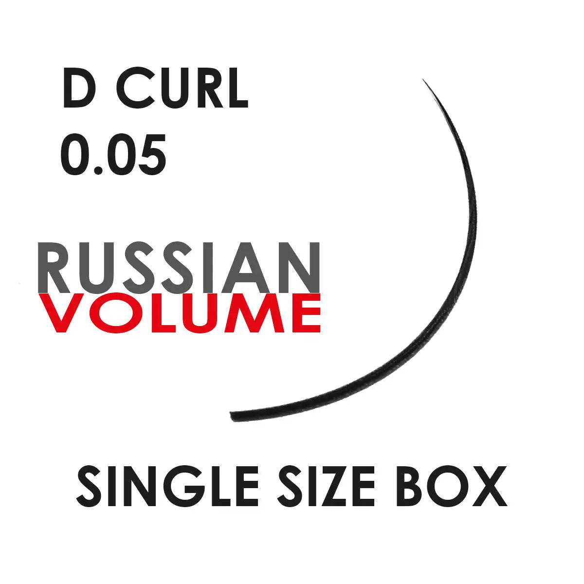 extensions de cils en soie - volume russe d-curl