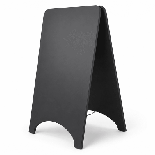 Magnetischer Holz-Kundenstopper 90x60 cm – Outdoor Schwarz