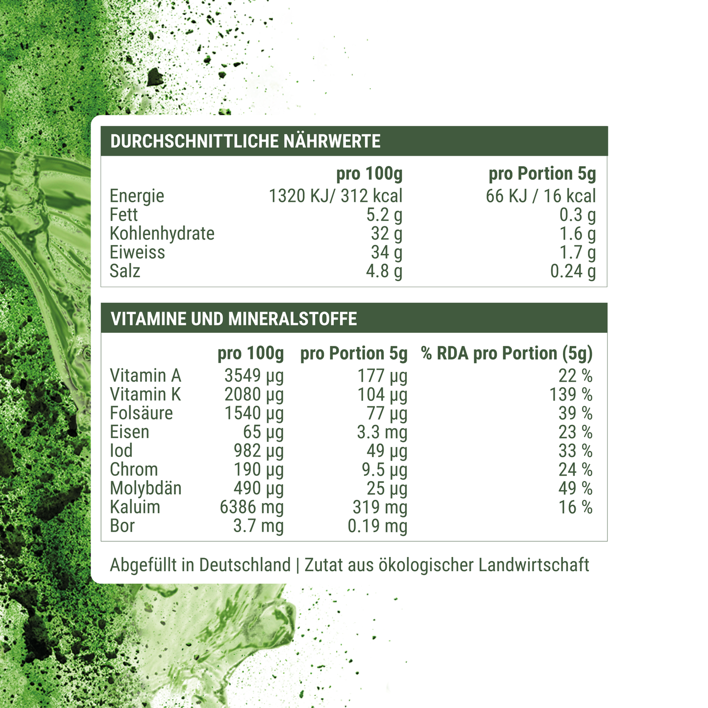 Refill-Bag Gerstengras Saftpulver