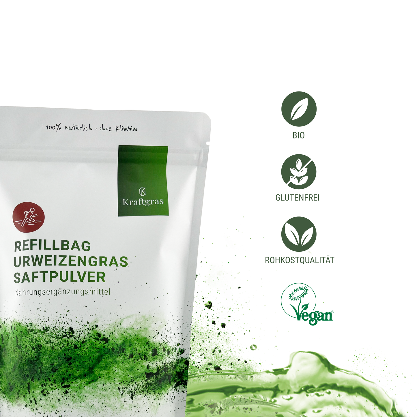 Refill-Bag Urweizengras Saftpulver (KAMUT® Khorasan)