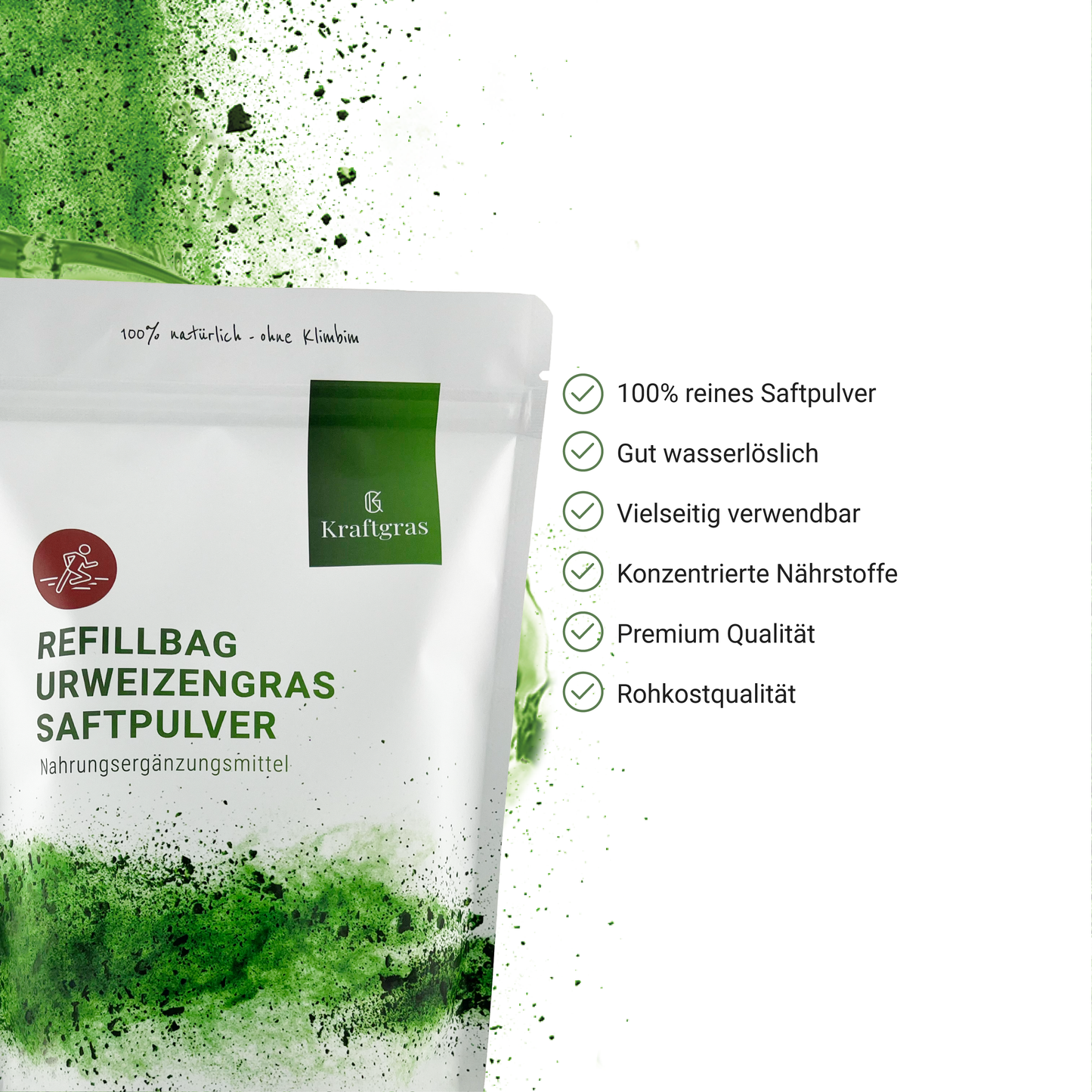 Refill-Bag Urweizengras Saftpulver (KAMUT® Khorasan)
