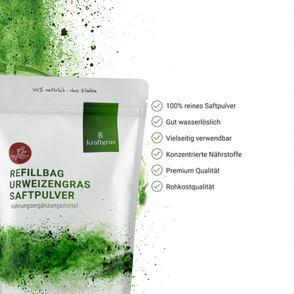 Refill-Bag Urweizengras Saftpulver (KAMUT® Khorasan)