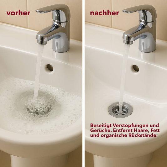 Rohr- und Abflussreiniger, beseitigt Gerüche und Verstopfungen, pH > 12, 10 Liter