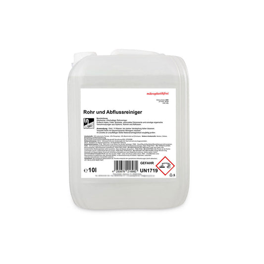 Rohr- und Abflussreiniger, beseitigt Gerüche und Verstopfungen, pH > 12, 10 Liter