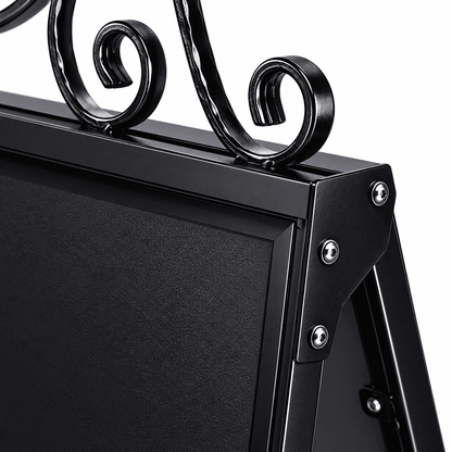 Heritage Sign Antik – Kundenstopper mit Kreidetafel & Rollen