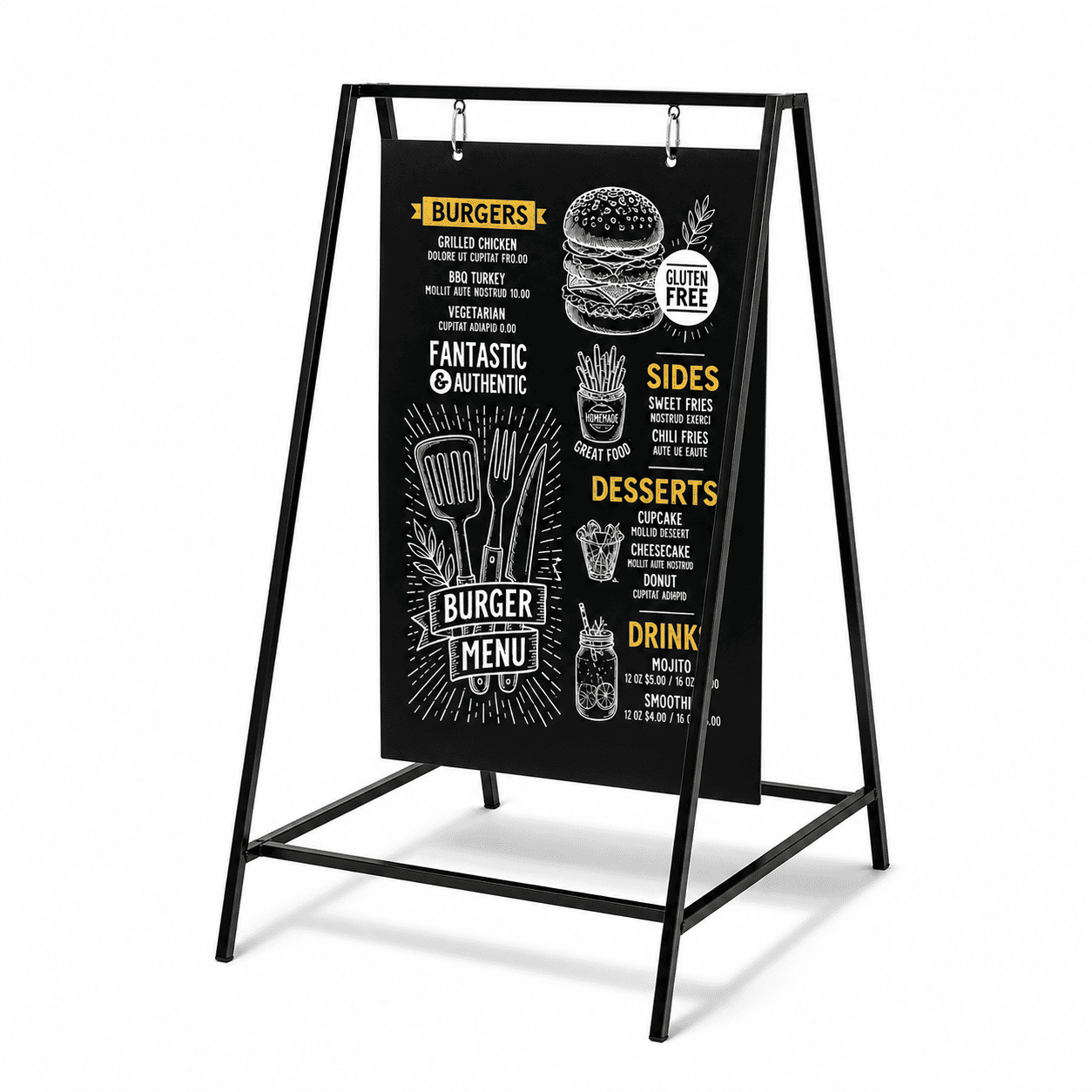 Kundenstopper Swing Board