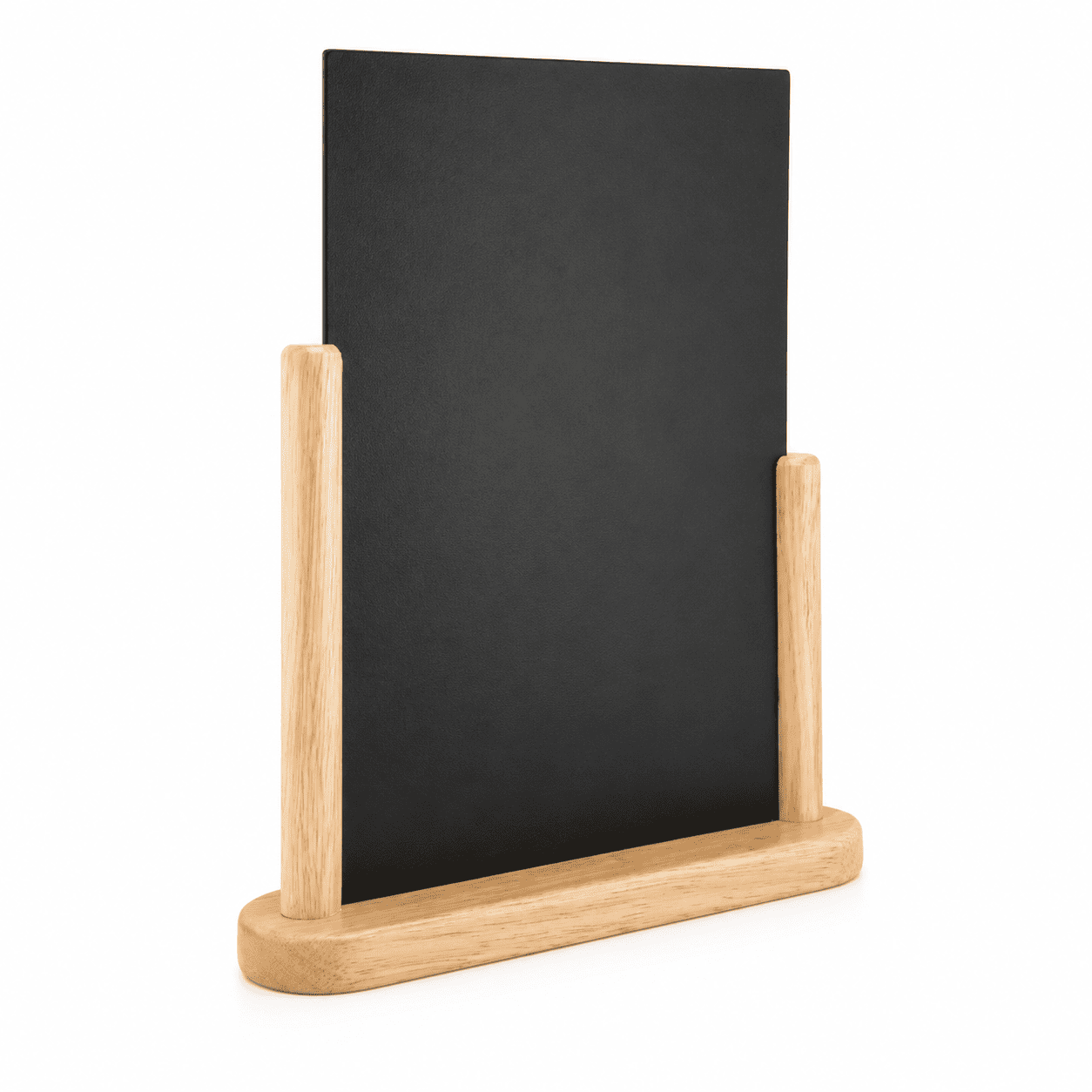 Securit® Tischkreidetafel, Holzsockel Buche