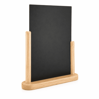 Securit® Tischkreidetafel, Holzsockel Buche